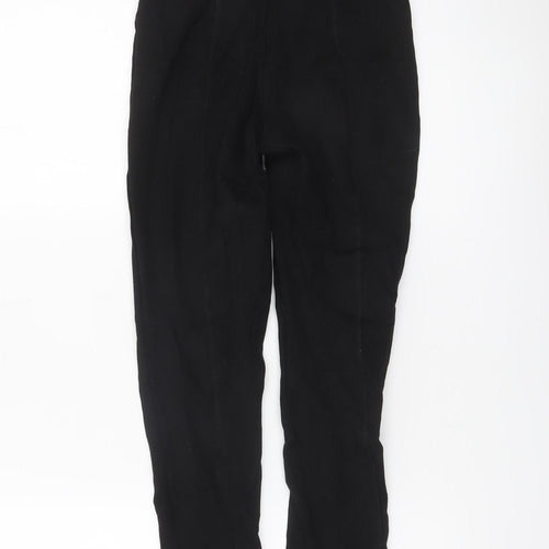 Zara Basic Women's Black XS Skinny Stretch Ankle Zip Leggings
