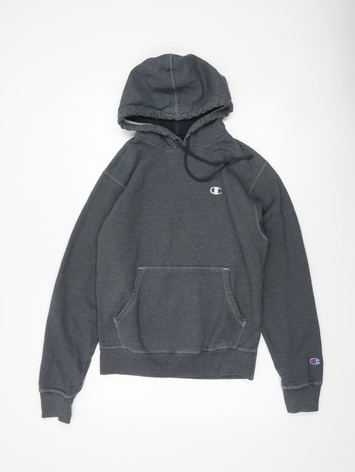 Champion Men's Grey Pullover Hoodie Size S Regular Fit Fleece