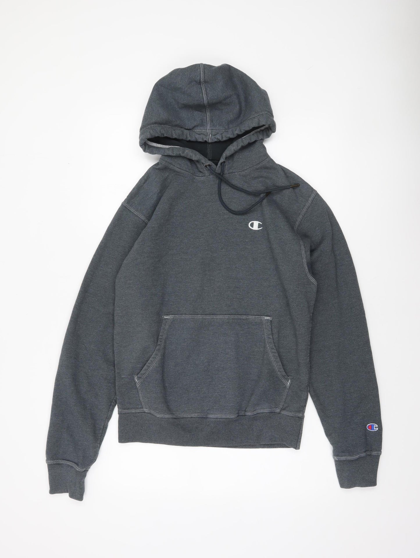Champion Men's Grey Pullover Hoodie Size S Regular Fit Fleece