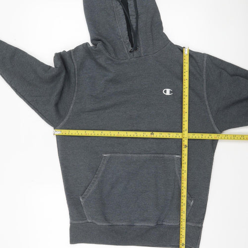 Champion Men's Grey Pullover Hoodie Size S Regular Fit Fleece