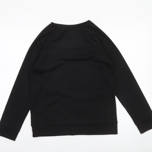 Papaya Woman Black & White Stripe Panel Sweatshirt Size 8