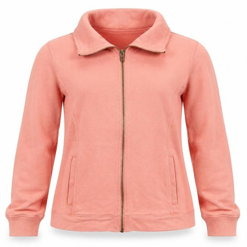 Fat Face Women’s Pink Cotton Zip Jacket Size 10 Casual Full Zip