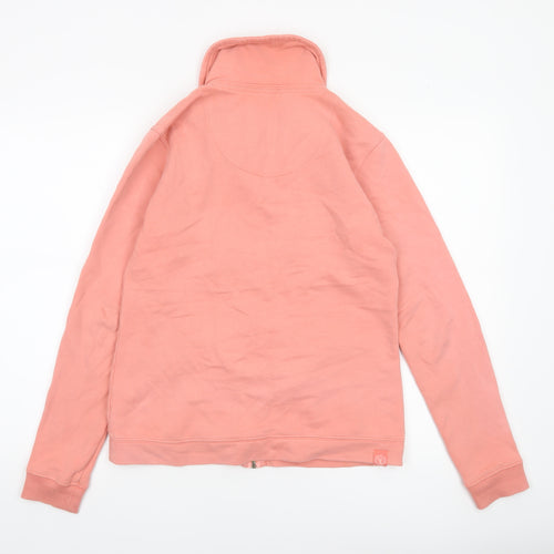 Fat Face Women’s Pink Cotton Zip Jacket Size 10 Casual Full Zip