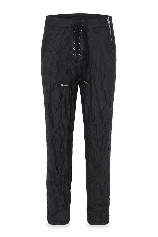 Missguided Womens Black Lace Up Skinny Stretch Trousers UK 10