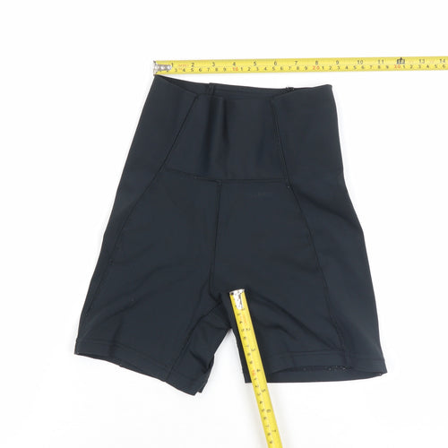 USA Pro Womens Black Size 6 Biker Shorts High Waist Stretch Gymwear