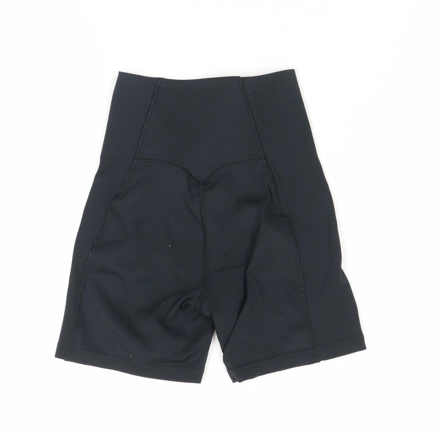 USA Pro Womens Black Size 6 Biker Shorts High Waist Stretch Gymwear