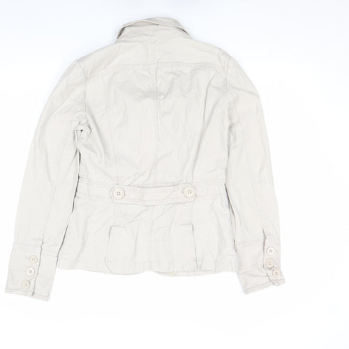 Rocha John Rocha Teens Beige Cotton Button Blazer Jacket Size 12 Years