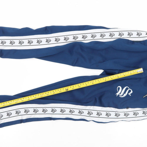 Sinners Attire Boys Blue XS Jogger Trousers with Side Stripe