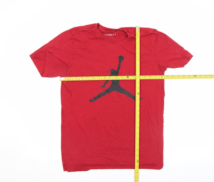 Jordan Men's Red Short Sleeve Crew Neck Graphic T-Shirt Size S