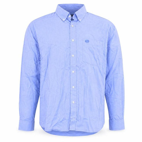 Paul Costelloe Living Men's Blue 2XL Button-Down Cotton Shirt
