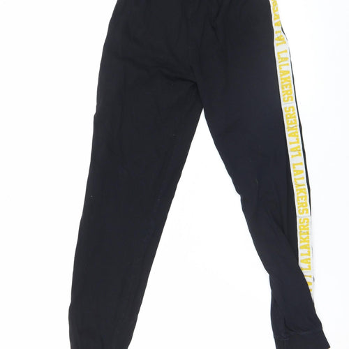 Primark Boys Black LA Lakers Jogger Trousers 10 Years Basketball Style