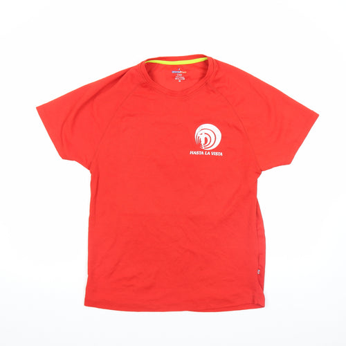 Promostars Chill Men's Red Short Sleeve Sports Graphic T-Shirt M