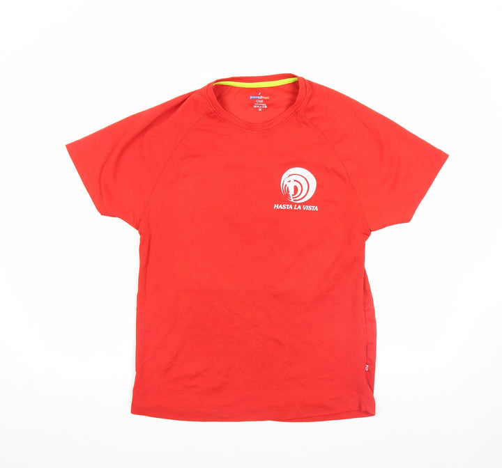 Promostars Chill Men's Red Short Sleeve Sports Graphic T-Shirt M