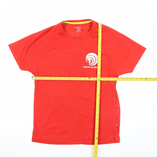 Promostars Chill Men's Red Short Sleeve Sports Graphic T-Shirt M