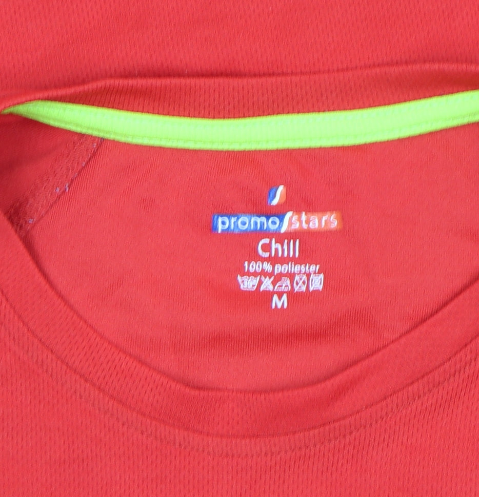 Promostars Chill Men's Red Short Sleeve Sports Graphic T-Shirt M