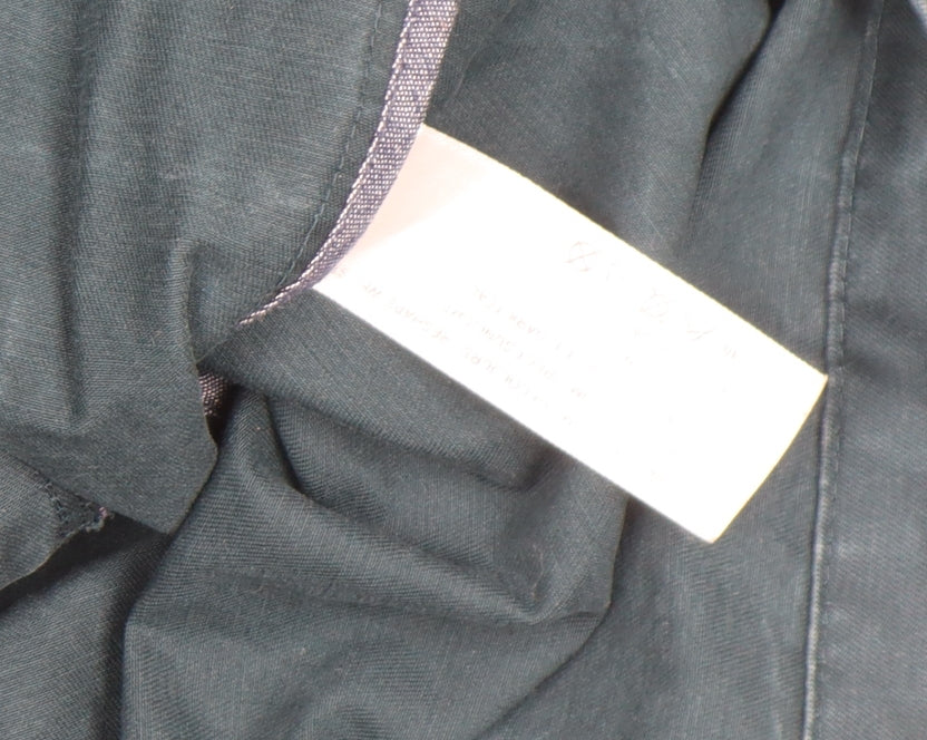 FatFace Women Green Cotton Pea Coat Size 10 Double-Breasted Classic