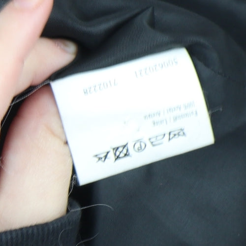 Olsen Womens Black Wool Blend Single-Breasted Blazer Size 12
