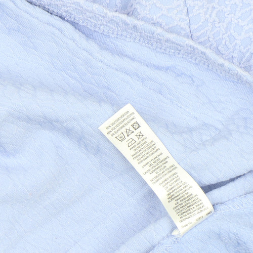 Gallery Women's Blue Boat Neck 3/4 Sleeve Tunic Top Size S