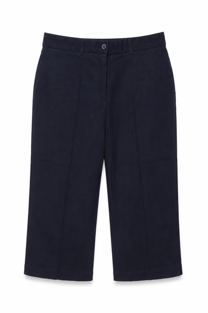 John Lewis Women’s Blue Cropped Slim Trousers Size 10