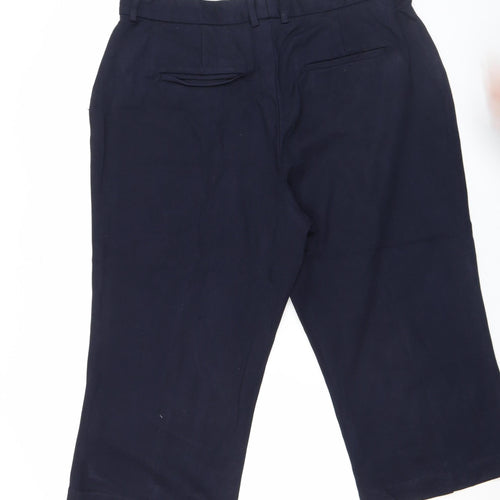 John Lewis Women’s Blue Cropped Slim Trousers Size 10