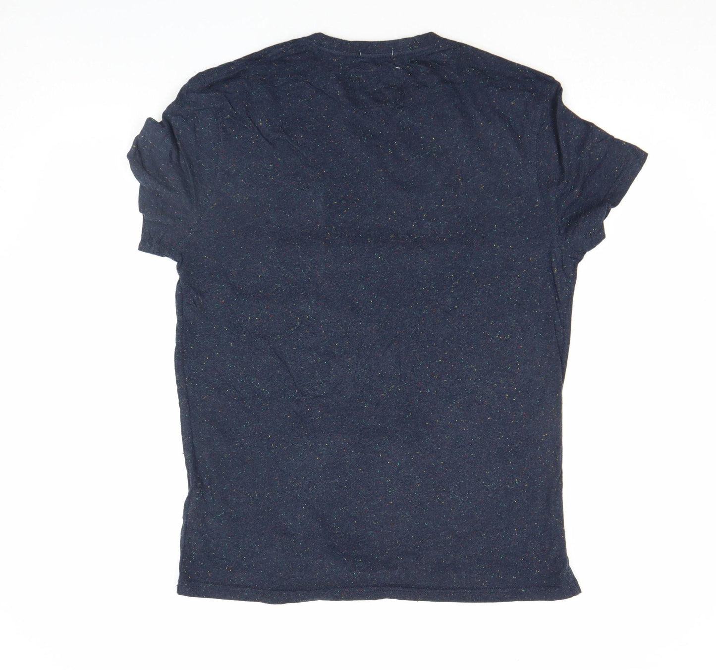 Jack Wills Men's Blue Slim Fit Speckled Crew Neck T-Shirt M