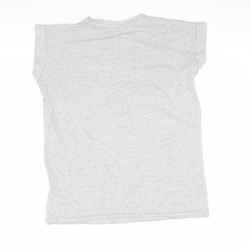 Despicable Me Women's Grey T-Shirt Size 12 It's So Fluffy Crew Neck