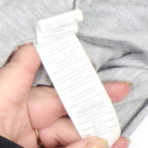 Despicable Me Women's Grey T-Shirt Size 12 It's So Fluffy Crew Neck