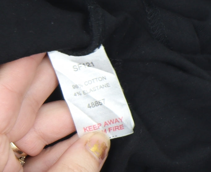 Moda Bandidos Men's Black XL Space Astronaut Graphic T-Shirt