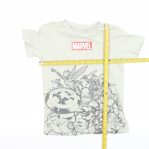 Nutmeg Boys Beige Marvel Avengers Graphic T-Shirt 6-7 Years