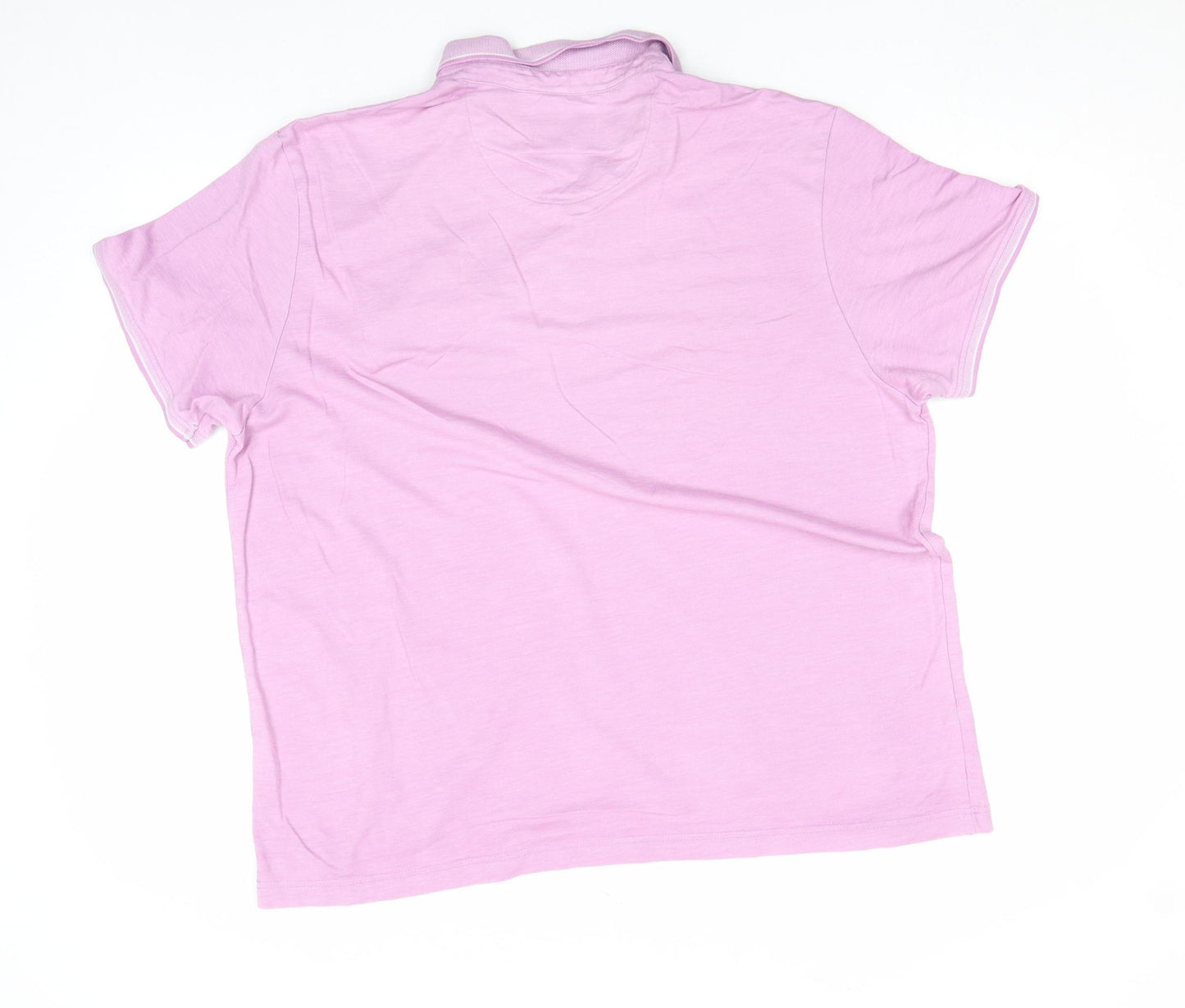Burton Menswear London Men's Pink Cotton Polo Shirt XL