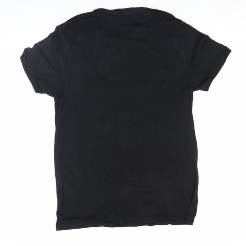 Lee Men's Black Slim Fit Cotton Crew Neck T-Shirt M