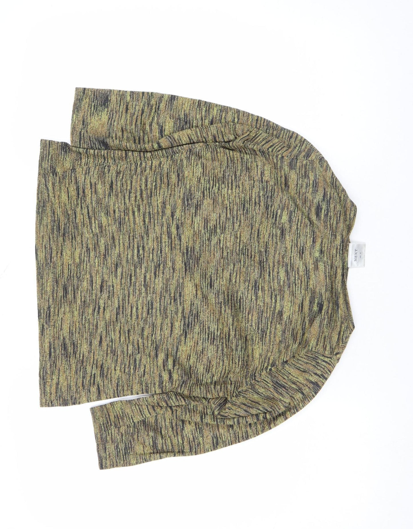 Next Women’s Multicoloured Crew Neck Jersey Top UK 12 3/4 Sleeve