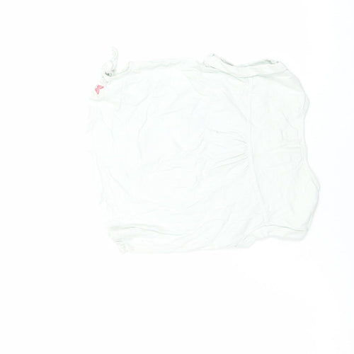 FatFace Girls White Striped Heart Embroidered Sleeveless T-Shirt 8-9 Years