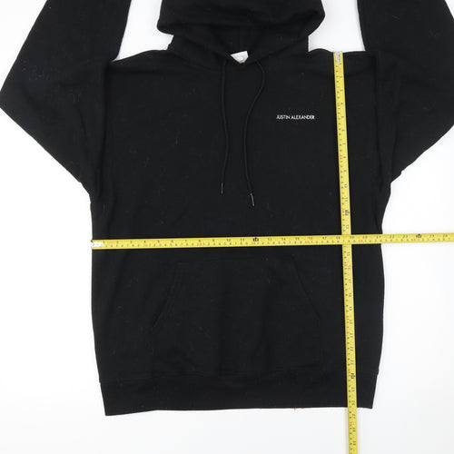 Champion Men's Black Pullover Hoodie Size L Fleece Sweatshirt