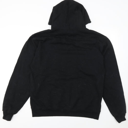 Champion Men's Black Pullover Hoodie Size L Fleece Sweatshirt