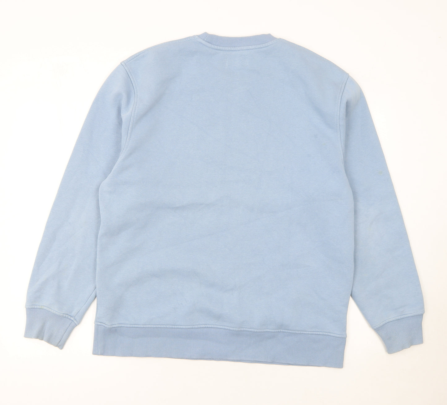Topman Men's Blue Embroidered Flower Sweatshirt Size M