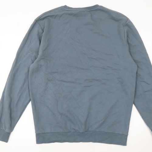 F&F Unisex Blue BRKLYN Graphic Crew Neck Sweatshirt XL