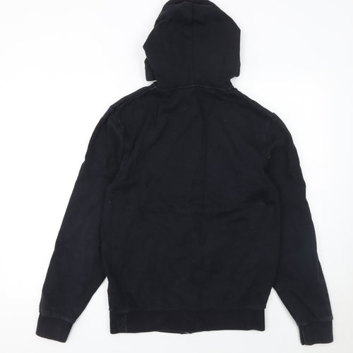 Jack Wills Men’s Black Full Zip Hoodie Size S Cotton Blend