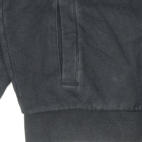 Jack Wills Men’s Black Full Zip Hoodie Size S Cotton Blend
