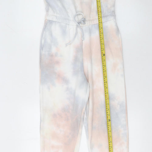 Hippie Rose Womens Tie Dye Jumpsuit Small Multicoloured Sleeveless Lounge Romper