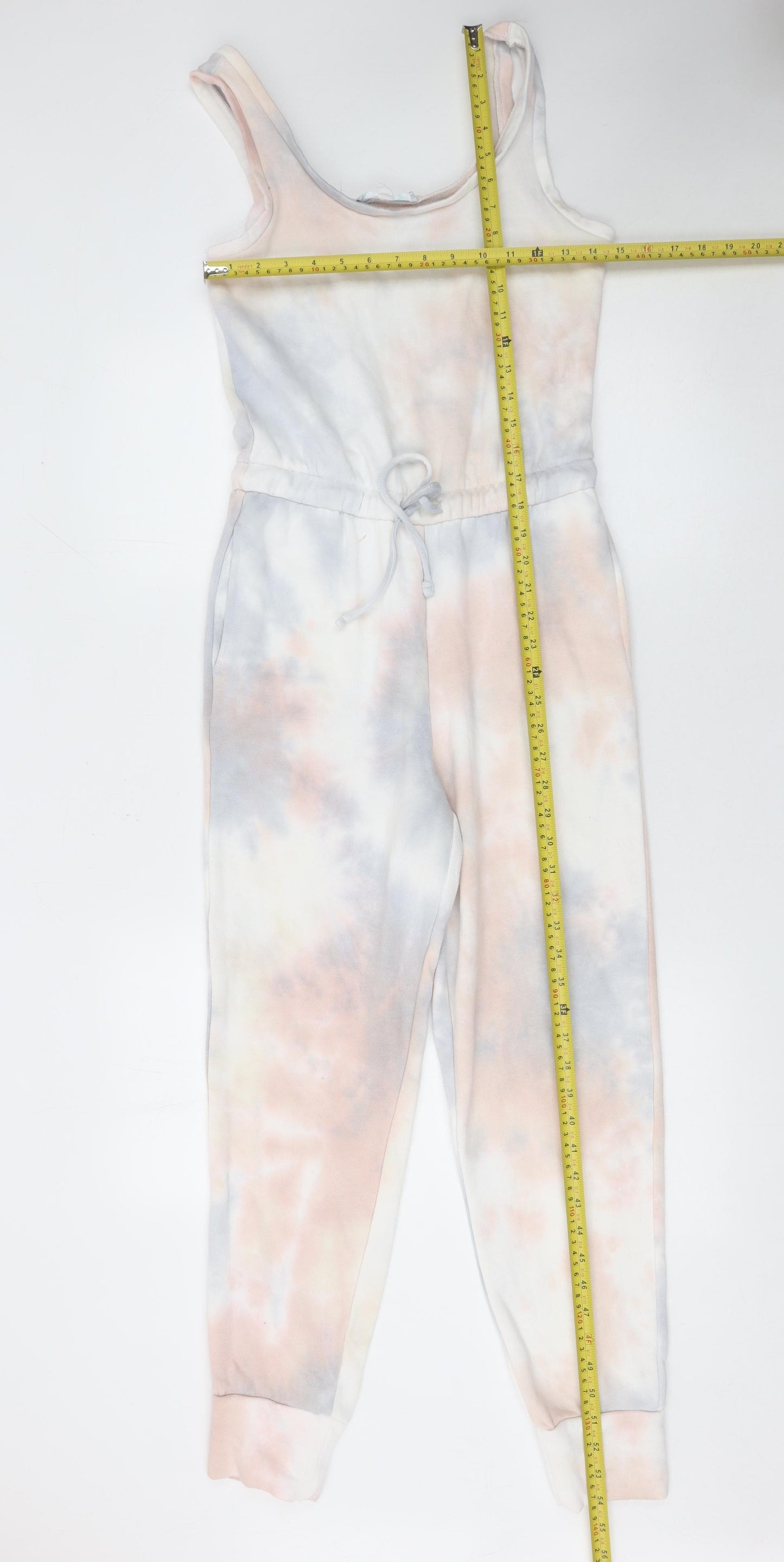 Hippie Rose Womens Tie Dye Jumpsuit Small Multicoloured Sleeveless Lounge Romper