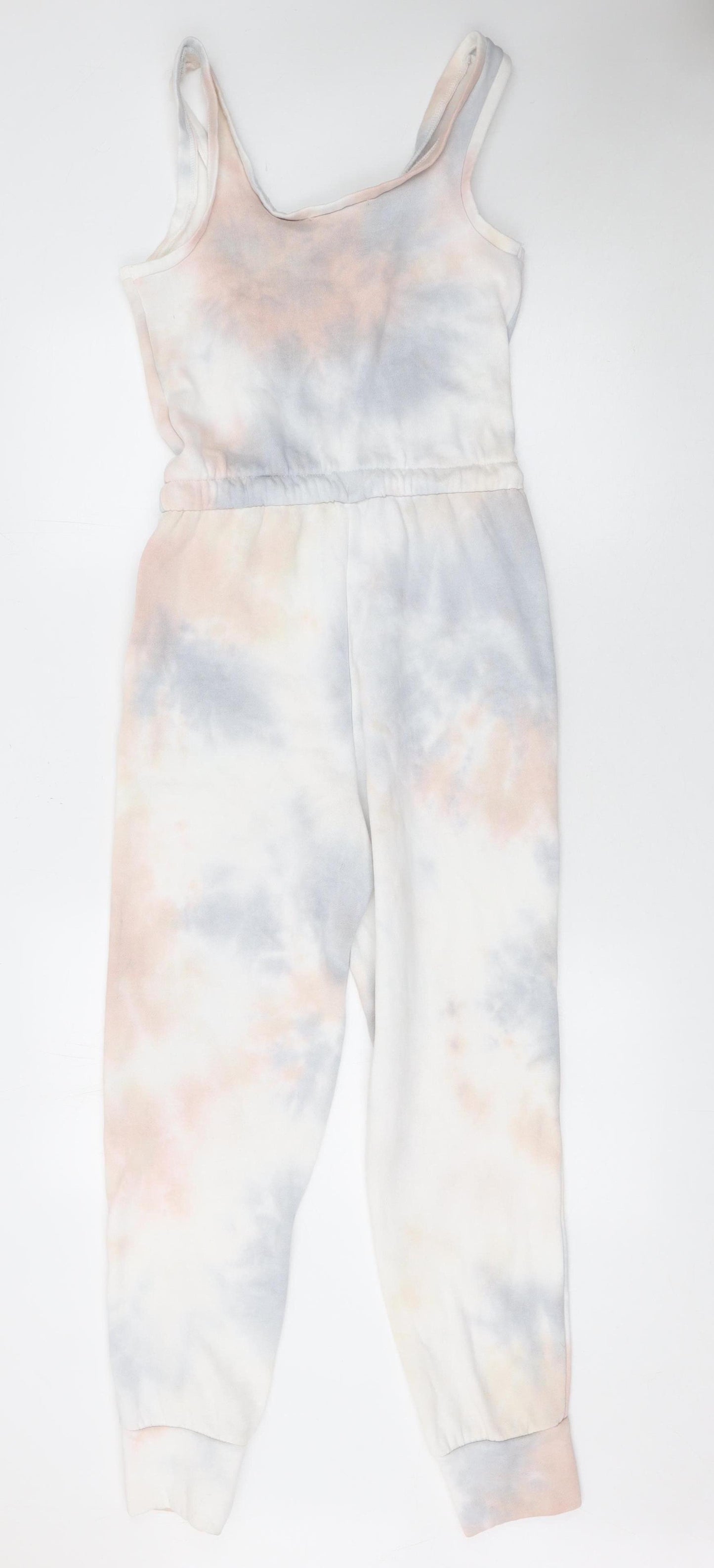 Hippie Rose Womens Tie Dye Jumpsuit Small Multicoloured Sleeveless Lounge Romper
