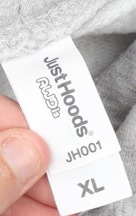 Just Hoods AWDis Women's Grey Harry Styles Graphic Pullover Hoodie XL