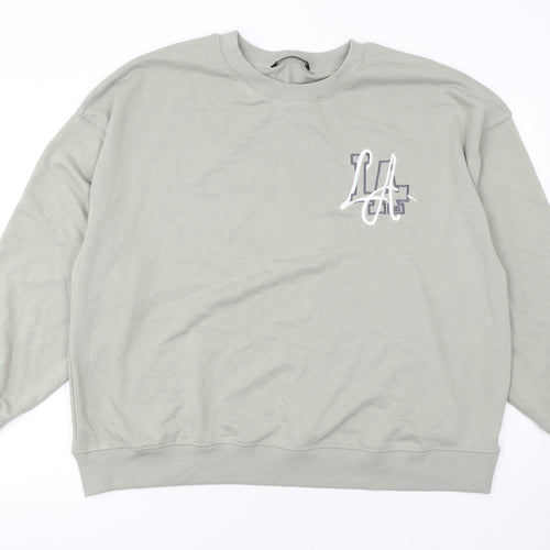 Dunnes Stores Women’s Grey LA Logo Pullover Sweatshirt Large