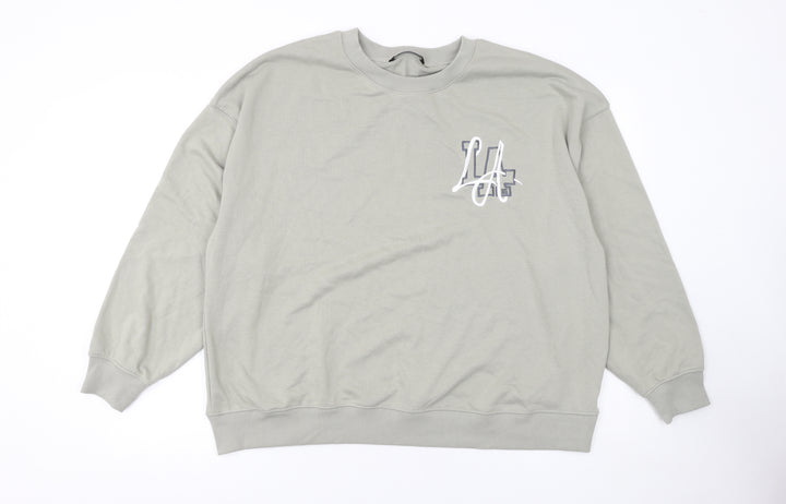 Dunnes Stores Women’s Grey LA Logo Pullover Sweatshirt Large