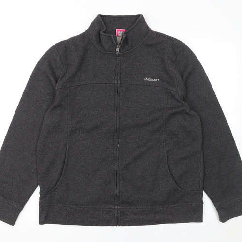 LA Gear Women's Black Size 18 Full Zip Sweatshirt Jacket