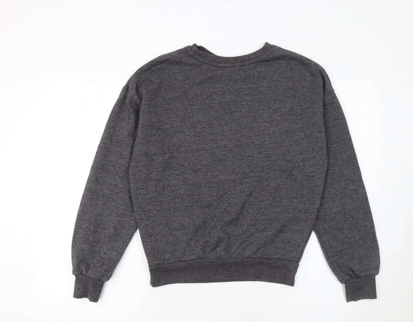 NASA Women’s Grey Pullover Sweatshirt 2XS Cotton Blend Graphic Print