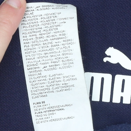 Puma Men's Blue Crew Neck Pullover Sweatshirt Size S