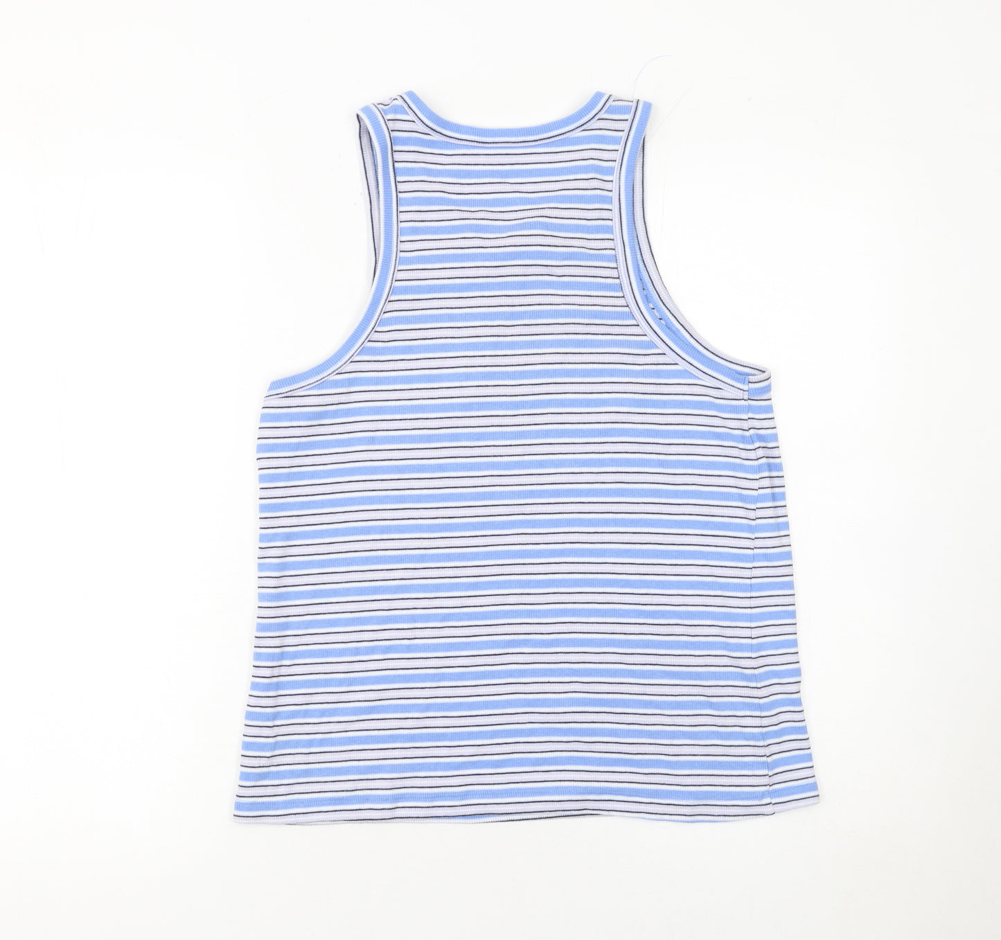 GAP Womens Blue Striped Cotton Jersey Tank Top XL