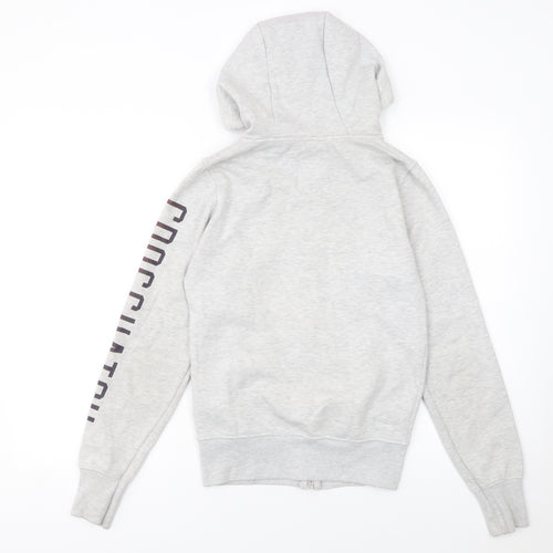 Crosshatch Womens Grey Full Zip Hoodie XS Sports Lite